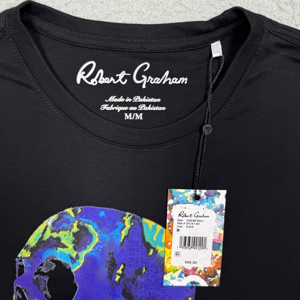 Robert Graham Scream Skull T-Shirt - Picture 3 of 4